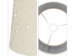 relaxdays Tischlampe Sterne Hellbraun