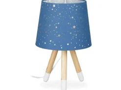 relaxdays Tischlampe Sterne Dunkelblau