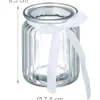 relaxdays Windlicht 9.5 cm, Glas, 12 Stück