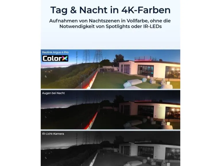 Reolink Netzwerkkamera Argus 4 Pro B740X 180° 4K UHD