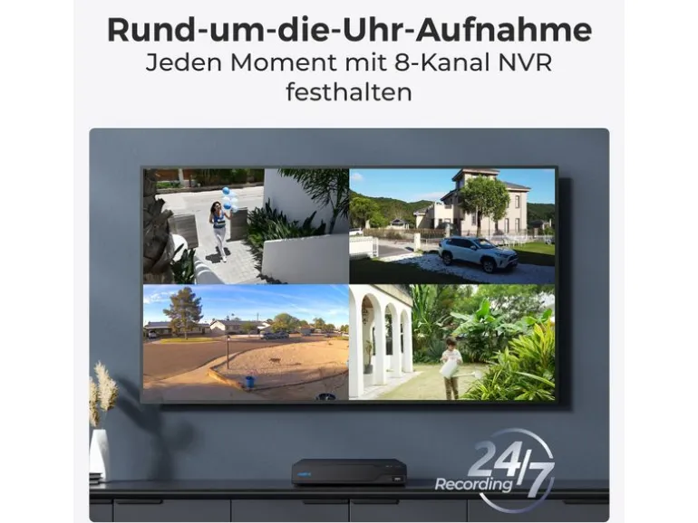 Reolink Netzwerkrekorder NVS8 2 TB, 8 Kanal