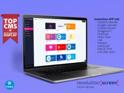 revolutionSCREEN Digital Signage Software revolutionScreen Pro 1 Jahr
