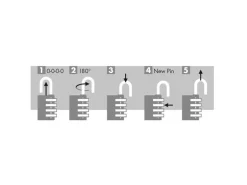 Rieffel Messing Zahlenschloss - 4-stelliger Zahlencode