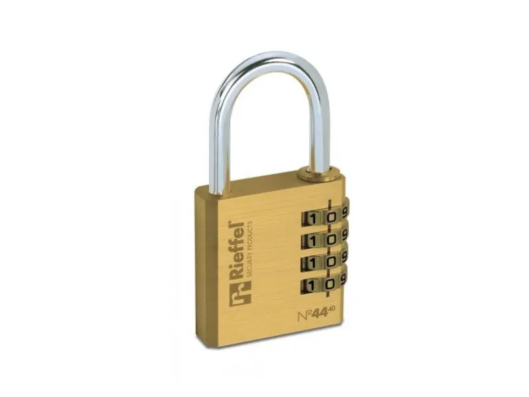 Rieffel Messing Zahlenschloss - 4-stelliger Zahlencode