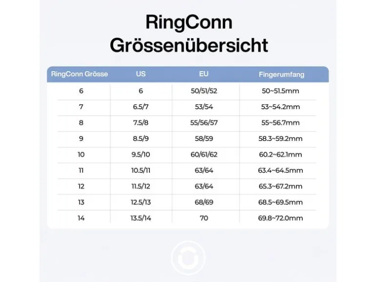RingConn Smart Ring Gen 2 Air Grösse 8 Gold