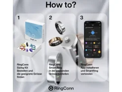 RingConn Smart Ring Gen 2 Air Grösse 6 Silber