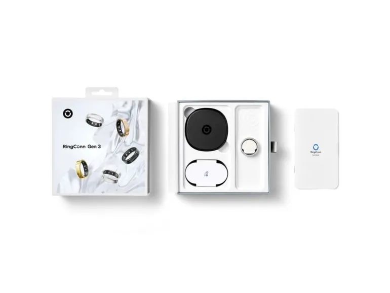 RingConn Smart Ring Gen3, Gr.8 Silber