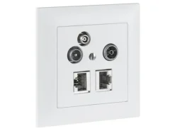 R&M Multimedia-Dose UP 3-Loch 11dB komplett