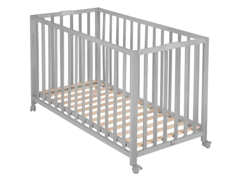 roba Klappbett Schichtholz Kiefer Taupe 60 x 120 cm