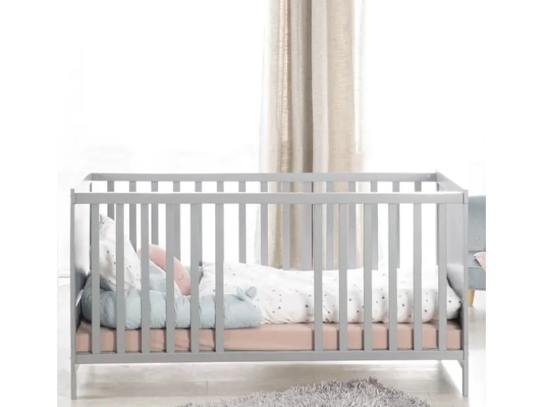 roba Kombi-Kinderbett 70 x 140 cm Holz Taupe umbaubar
