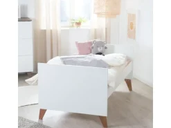 roba Kombi-Kinderbett 70 x 140 cm Weiss dunkle Eiche