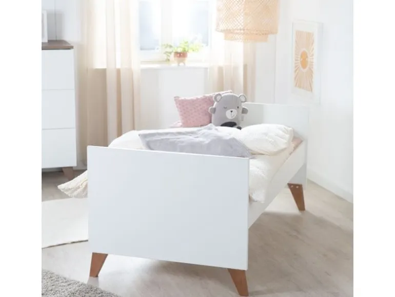 roba Kombi-Kinderbett 70 x 140 cm Weiss dunkle Eiche