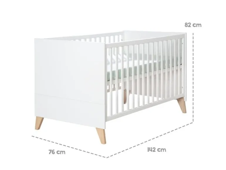 roba Kombi-Kinderbett 70 x 140 cm Weiss