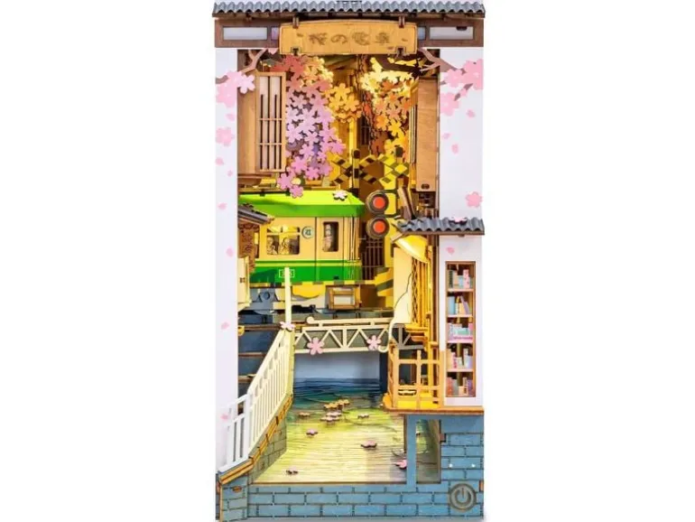 Rolife Bausatz Book Nook Sakura Densya