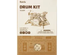 Rolife Bausatz Drum kit Schlagzeug 3D-Holzpuzzle 246 Teile