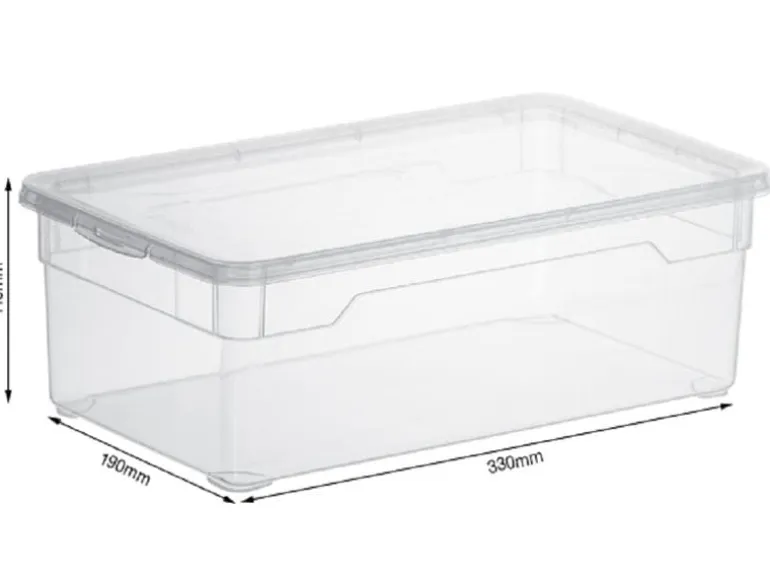 Rotho Aufbewahrungsbox Lady Shoe Transparent, 4 tlg.