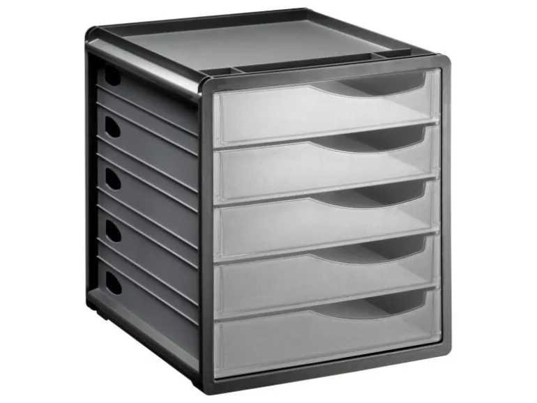 Rotho Schubladenbox Spacebox 5 Grau