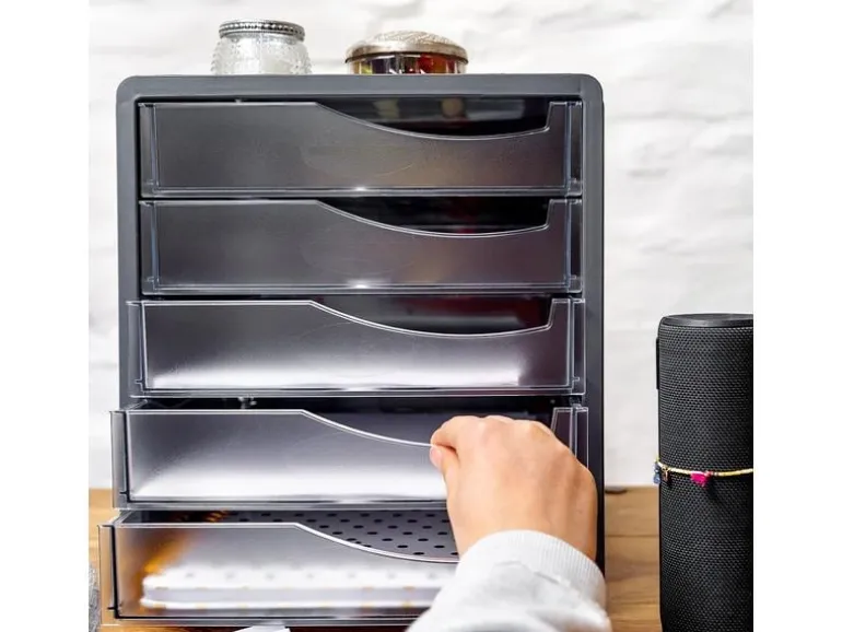 Rotho Schubladenbox Spacebox 5 Grau