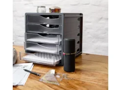 Rotho Schubladenbox Spacebox 5 Grau