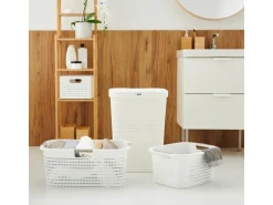 Rotho Wäschesammler Country 55 l, Anthrazit