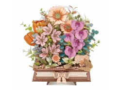 Rowood Bausatz Wooden Blooming Book 3D-Holzpuzzle Diorama 522 Teile