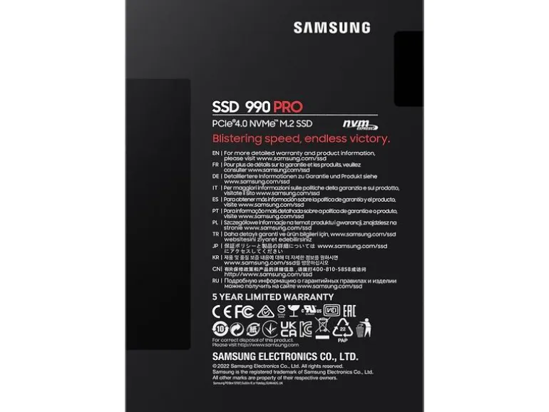 Samsung SSD 990 PRO M.2 2280 NVMe 1024 GB