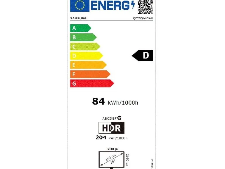 Samsung TV QE75Q67D AUXXN 75", 3840 x 2160 (Ultra HD 4K), QLED