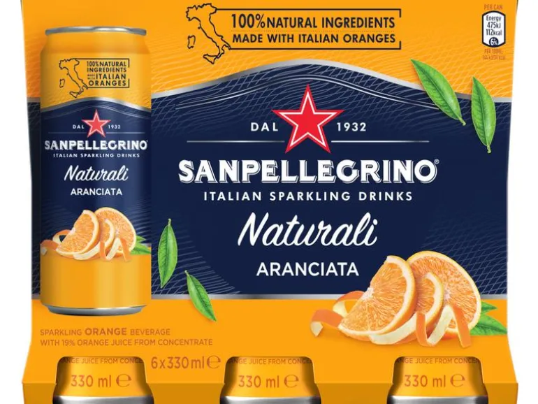San Pellegrino Soft-Drinks Limonade Aranciata 6 x 0.33 l