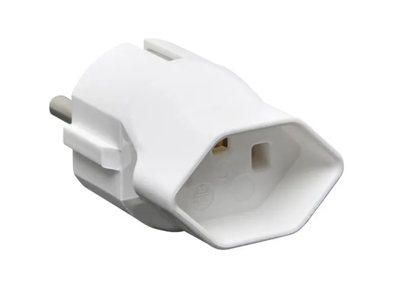 Schönenberger Reiseadapter CH – Schuko, Weiss