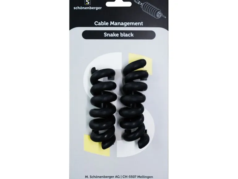 Schönenberger Snake Black Kabelhalterungen Ø 30 mm, Schwarz
