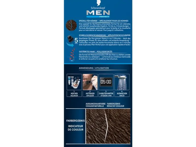 Schwarzkopf Men Perfect Barttönung Perfect Bart 60 Braun