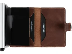 SECRID Portemonnaie Miniwallet Vintage Braun
