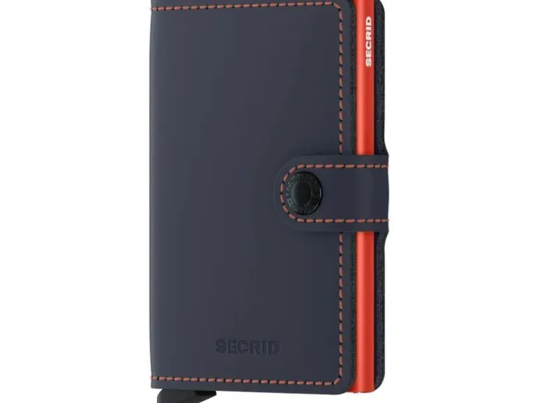 SECRID Portemonnaie Miniwallet Matte Nightblue Orange