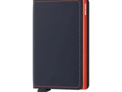 SECRID Portemonnaie Slimwallet Matte Nightblue Orange