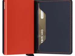 SECRID Portemonnaie Slimwallet Matte Nightblue Orange