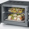 Severin Mikrowelle mit Grill MW 7762 Schwarz/Silber