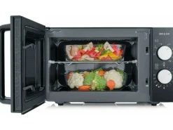 Severin Mikrowelle mit Grill MW 7762 Schwarz/Silber