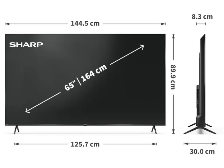 Sharp TV 65HP5465E 65", 3840 x 2160 (Ultra HD 4K), QLED