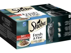 Sheba Nassfutter Sauce mit Kabeljau, Lachs und Thunfisch, 50 x 50g