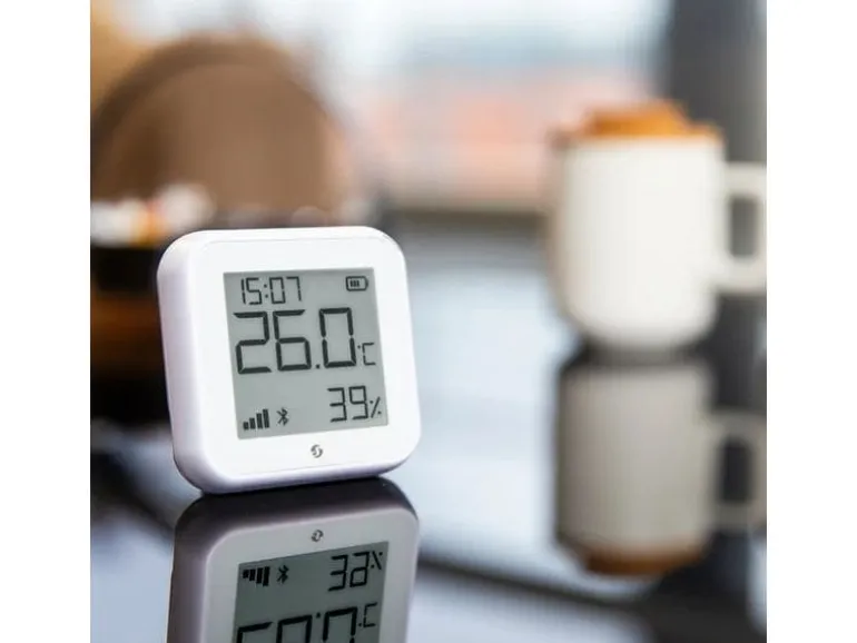 Shelly WLAN-Luftfeuchte- und Temperatursensor H&T Gen3, Weiss