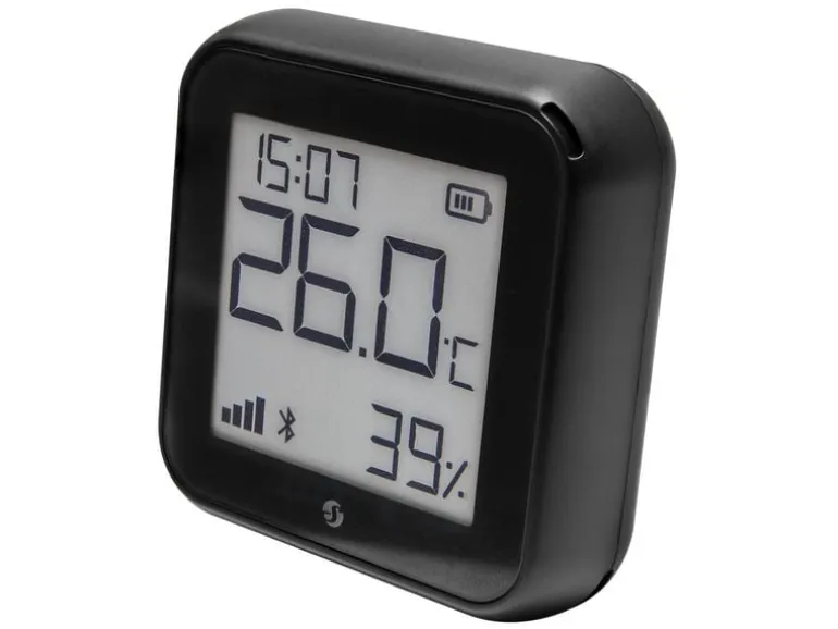 Shelly WLAN-Luftfeuchte- und Temperatursensor H&T Gen3, Schwarz