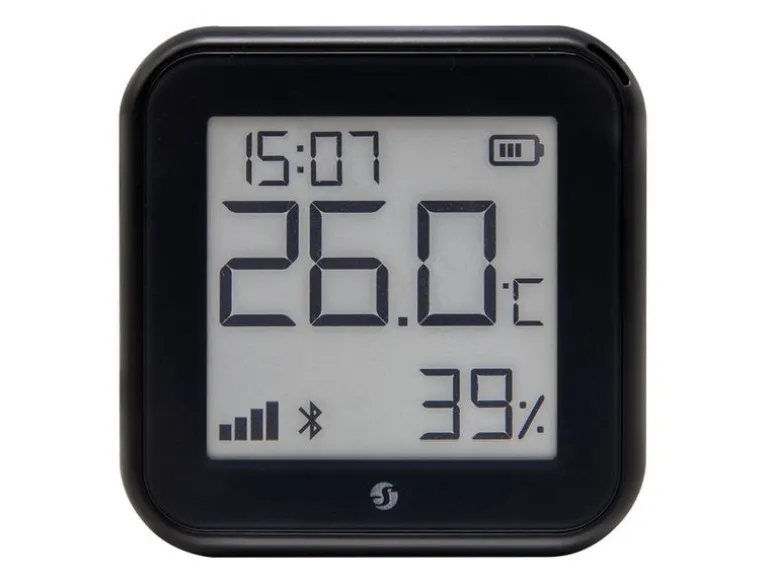 Shelly WLAN-Luftfeuchte- und Temperatursensor H&T Gen3, Schwarz