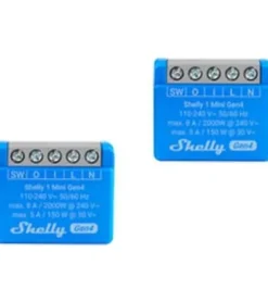 Shelly WLAN-Schaltaktor 1 Mini Gen4 x 2 Blau
