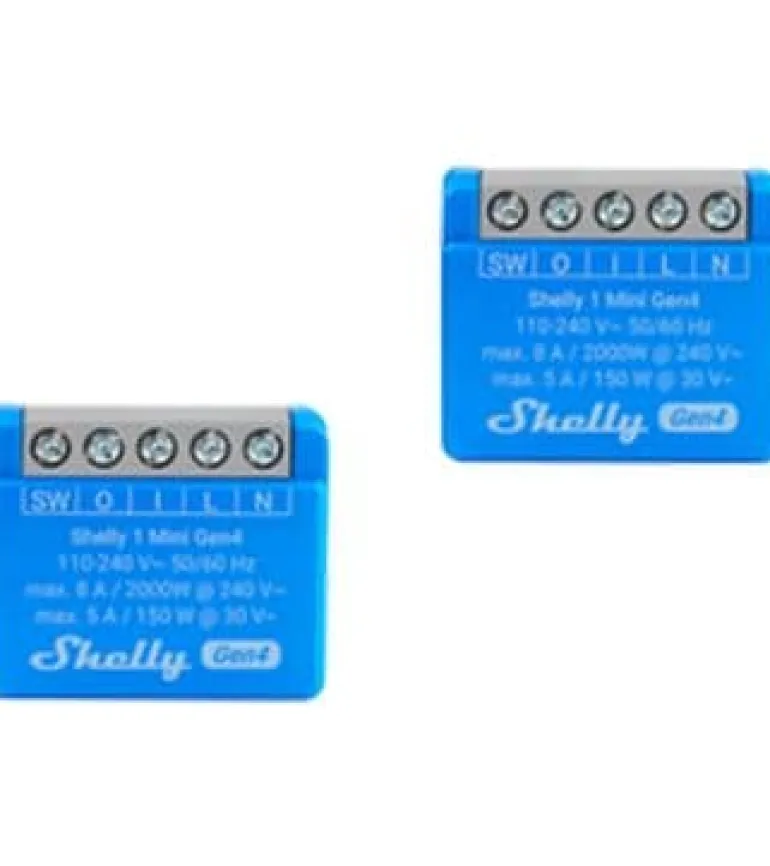 Shelly WLAN-Schaltaktor 1 Mini Gen4 x 2 Blau
