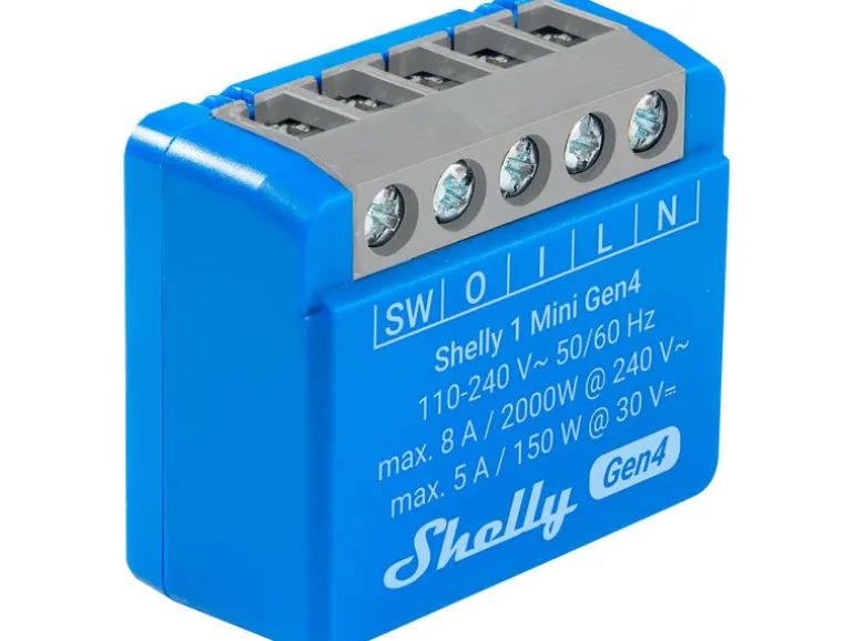 Shelly WLAN-Schaltaktor 1 Mini Gen4 WiFi-Switch Blau, 8 A