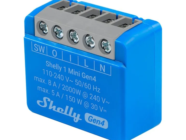 Shelly WLAN-Schaltaktor 1 Mini Gen4 WiFi-Switch Blau, 8 A