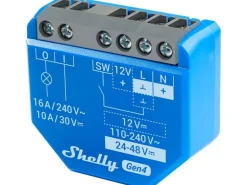 Shelly WLAN-Schaltaktor Plus 1 Gen4 WiFi-Switch Blau, 16 A