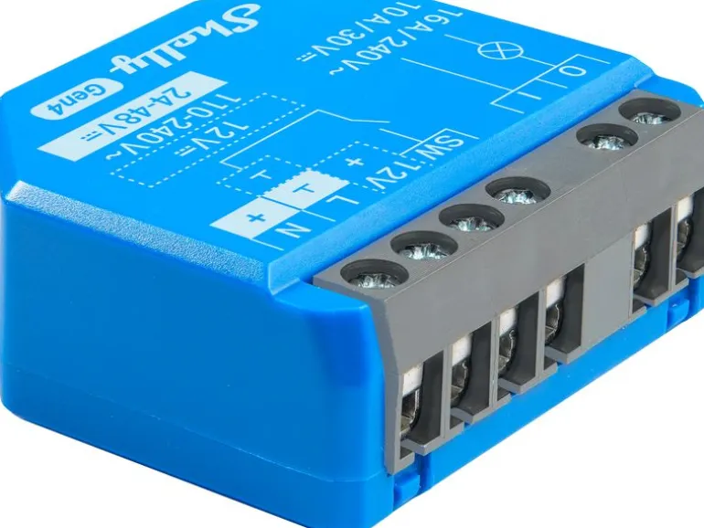 Shelly WLAN-Schaltaktor Plus 1 Gen4 WiFi-Switch Blau, 16 A