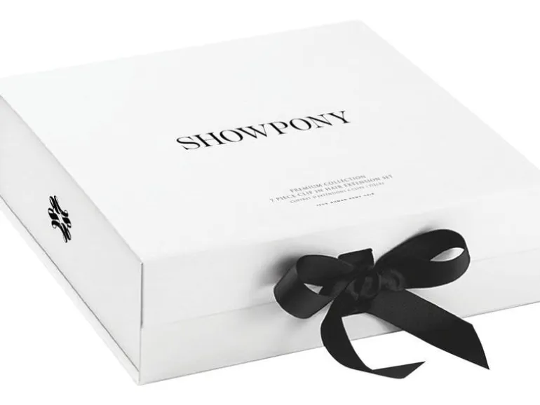 Showpony 7-teiliges Clip-in-Set White Blonde
