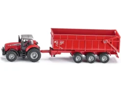 Siku Traktor Massey Ferguson 8480 mit Anhänger 1:87